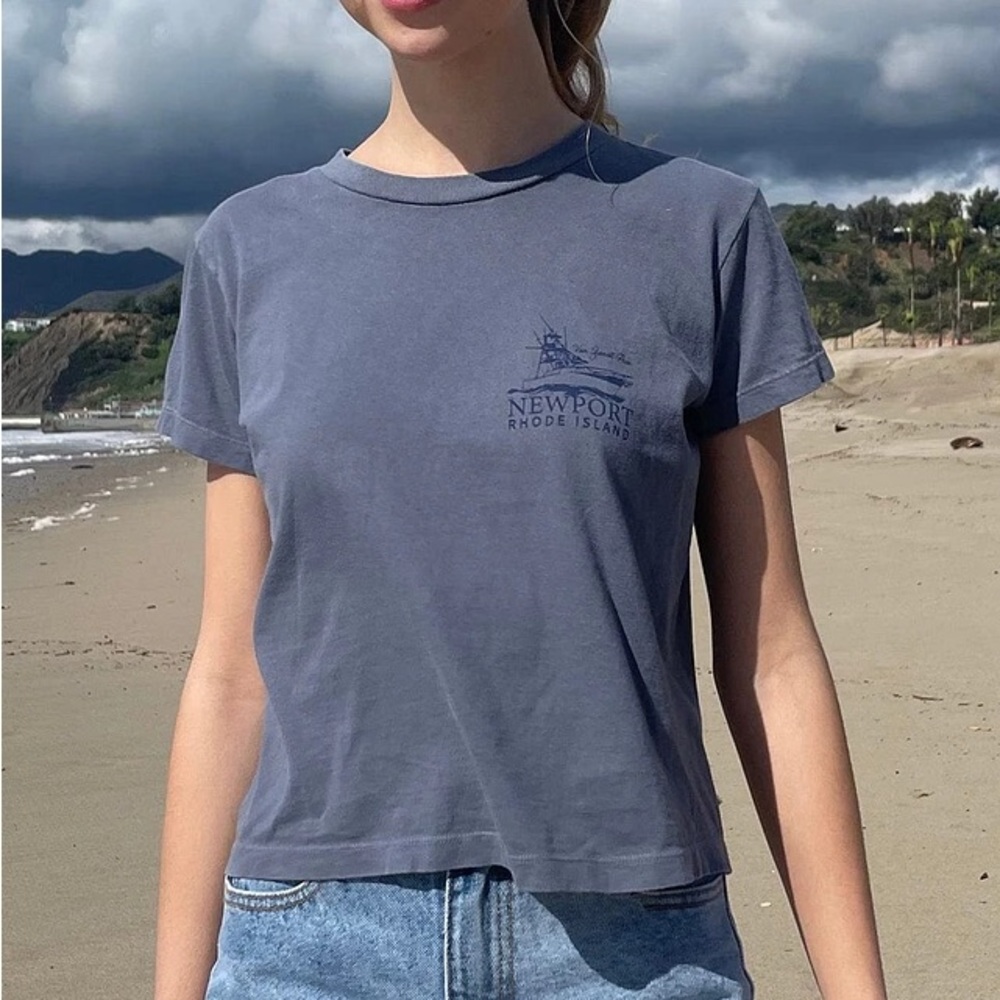 Brandy Melville John Galt Blue Newport Rhode Island T-Shirt